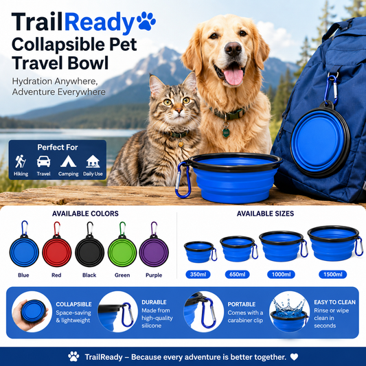 Dora's Inventory™ TrailReady Collapsible Pet Travel Bowl
