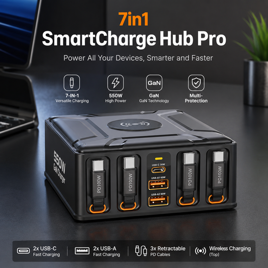 Dora's Inventory™ 7in1 SmartCharge Hub Pro
